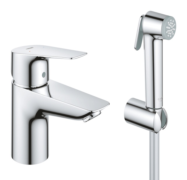 Змішувач для раковини з гігієнічним душем Grohe QuickFix Start Edge 23773001