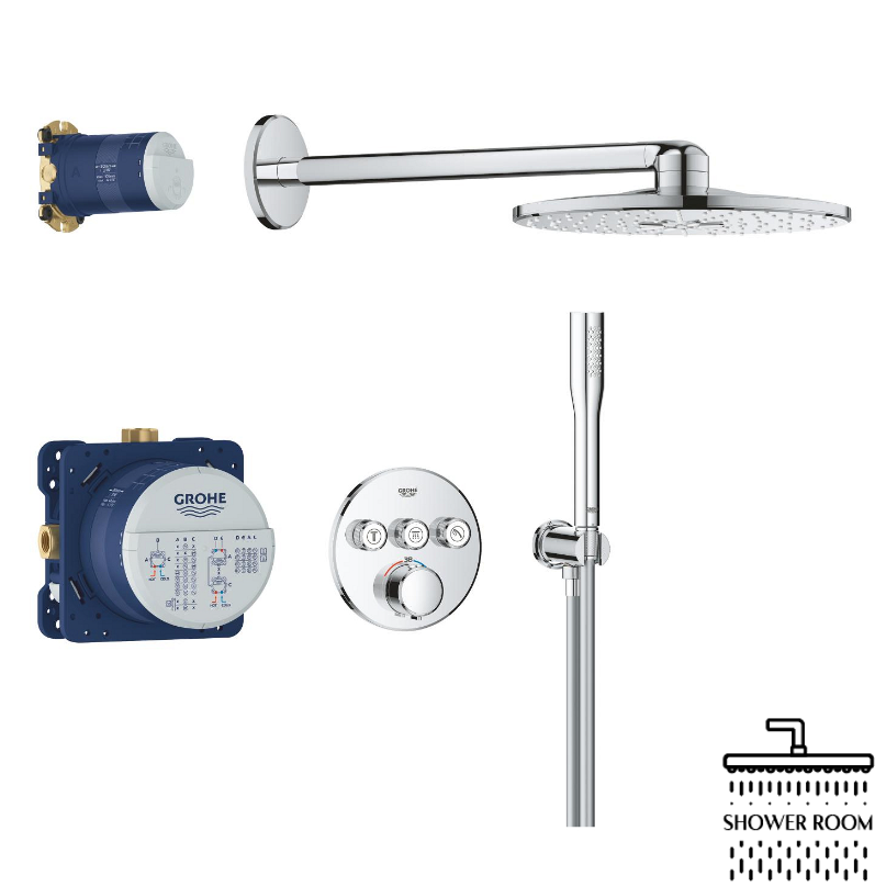 Душова система прихованого монтажу Grohe QuickFix Precision SmartControl з Vitalio SmartActive 310 (34874000)