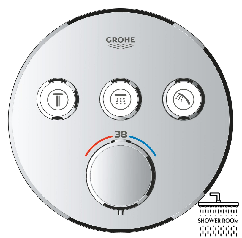 Душова система прихованого монтажу Grohe QuickFix Precision SmartControl з Vitalio SmartActive 310 (34874000)