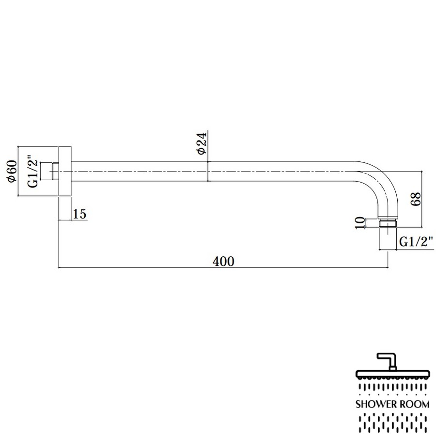 Душова система, Paffoni Shower Light прихованого монтажу із змішувачем із верхнім душем Ø 300 мм KITLIG015NO