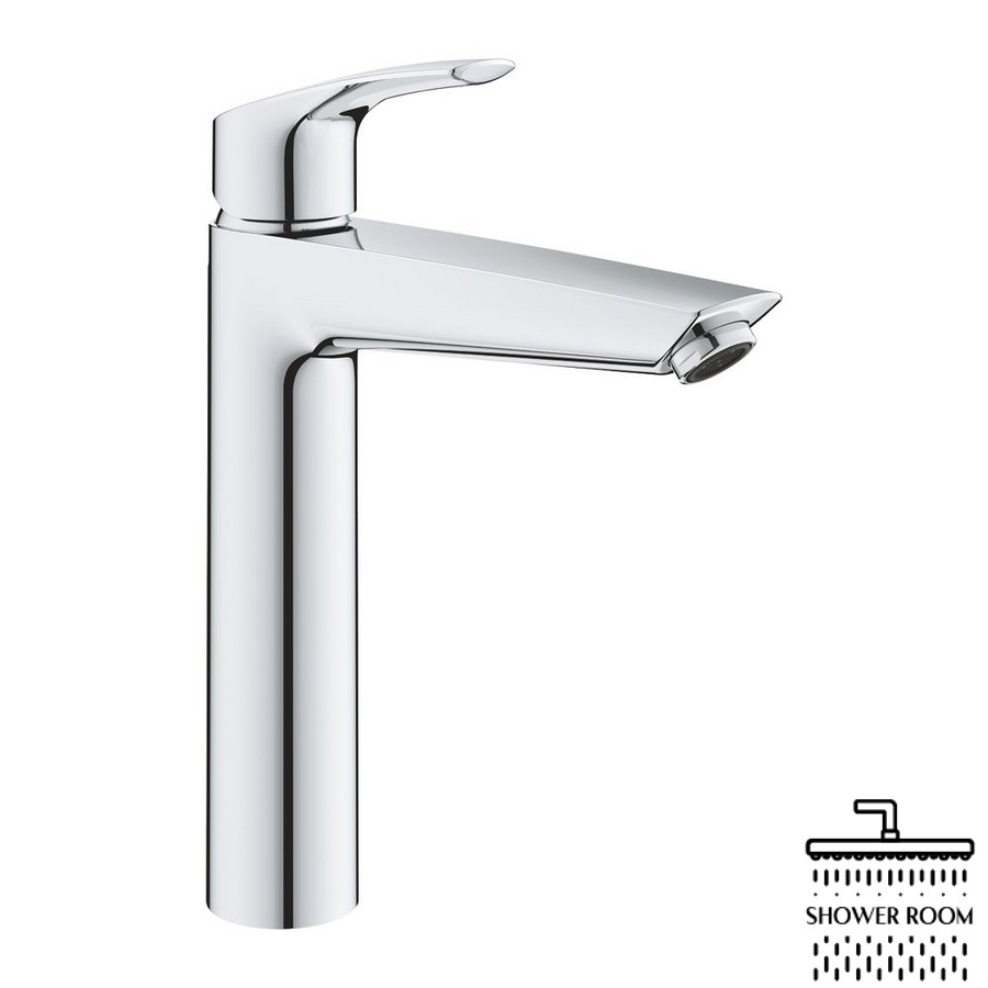 Смеситель для умывальника Grohe Eurosmart New XL-size без донного клапана, хром (23971003)