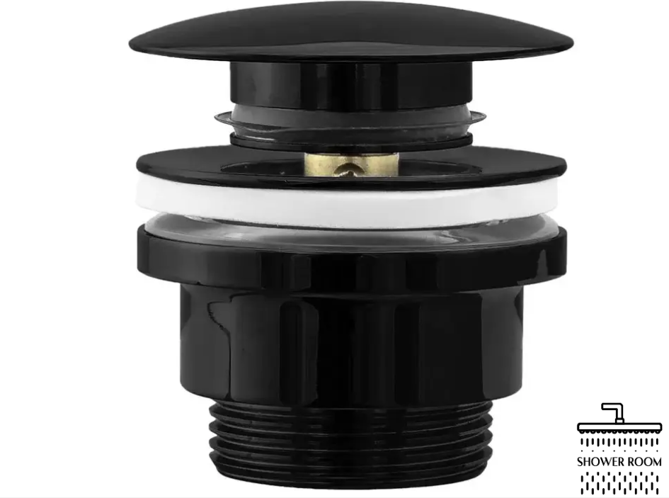 Донний клапан для раковини (умивальника) REA black CLIK-CLAK REA-A4100, чорний