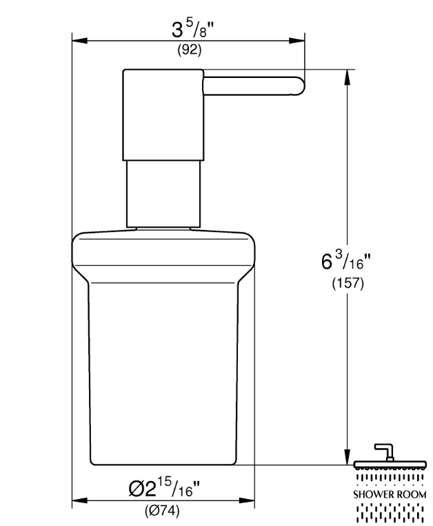 Дозатор для жидкого мыла без держателя Grohe QuickFix Start 41188000