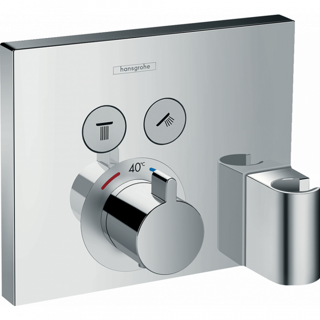 Термостат прихованого монтажу на 2 споживача, HANSGROHE Shower Select  15765000, хром