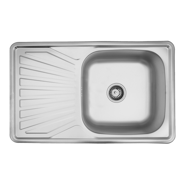 Кухонна мийка з нержавіючої сталі Kroner KRP Dekor-7848
