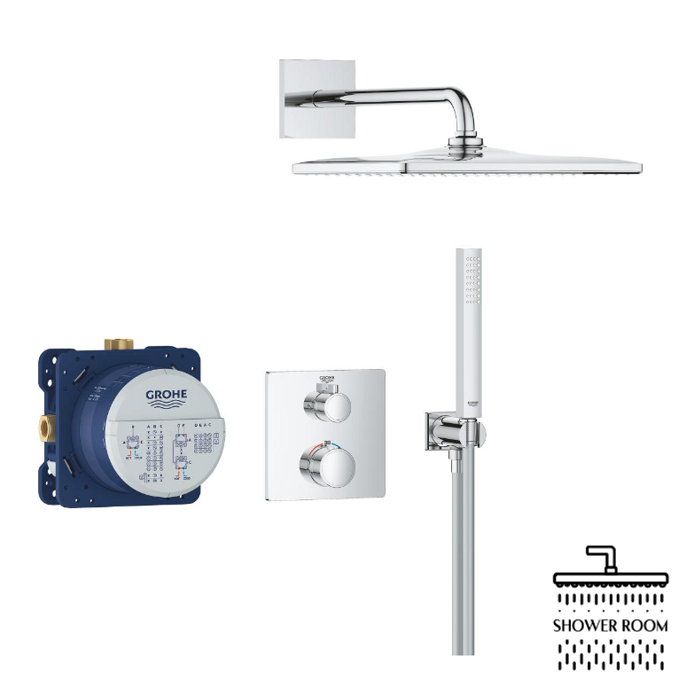 Душевая система скрытого монтажа Grohe Grohtherm, хром (34870000)