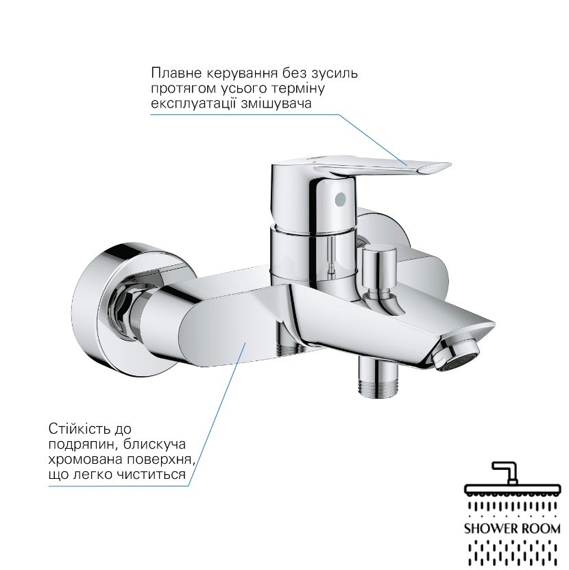 Набор смесителей 4 в 1 для ванной комнаты и кухни Grohe QuickFix Start M-Size UA202301KE