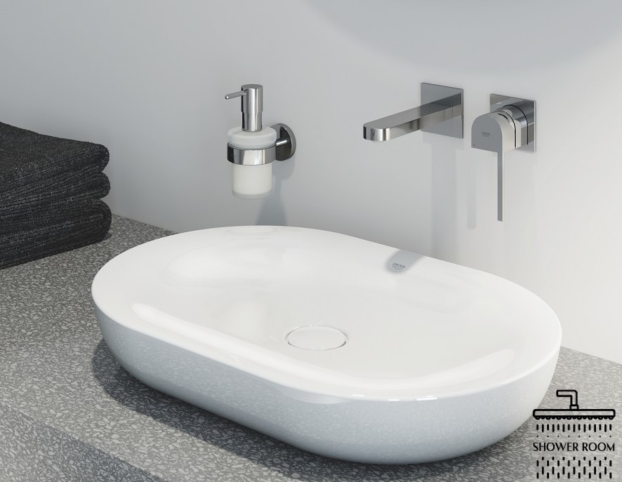 Змішувач для умивальника Grohe Plus, M-Size, зовнішня частина, хром (29303003)