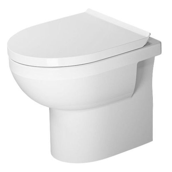 Унітаз підлоговий з кришкою Duravit DuraStyle Basic Rimless, білий (41840900A1)