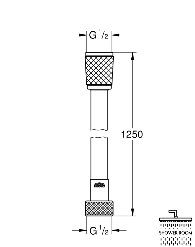 Душовий шланг Grohe Relexaflex 1250 мм (28150002)