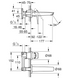 Grohe BauEdge New Смеситель для раковины на два отверстия M-Size (20474001)