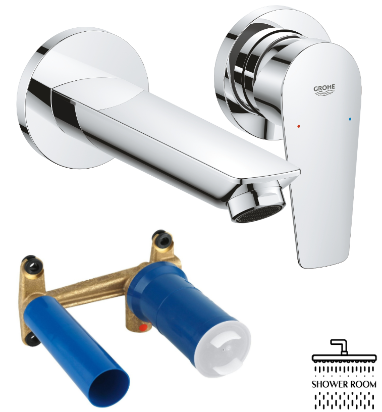 Grohe BauEdge New Смеситель для раковины на два отверстия M-Size (20474001)