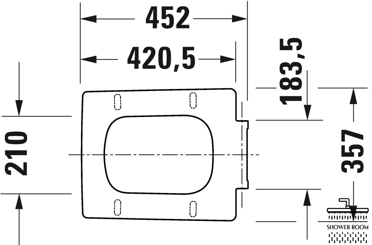 Крышка с сиденьем для унитаза Duravit Viu (0021190000)