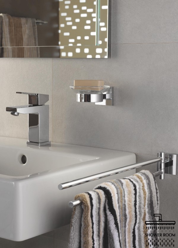 Смеситель для умывальника Grohe Eurocube M-Size 23445000, с донным клапаном