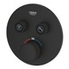 Душова система з термостатом прихованого монтажу Grohe Grohtherm SmartControl Rainshower Mono 310 (UA122507KF), колір чорний