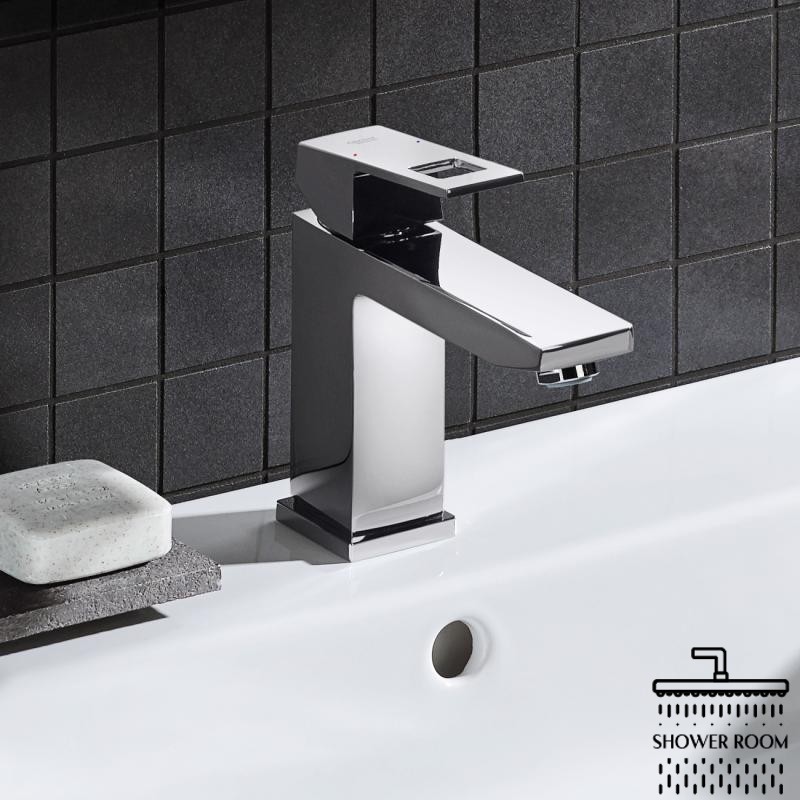 Смеситель для умывальника Grohe Eurocube M-Size 23445000, с донным клапаном