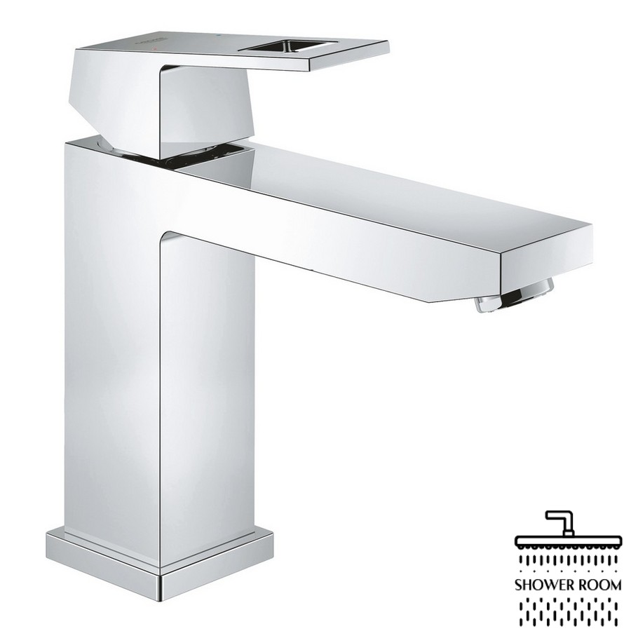 Смеситель для умывальника Grohe Eurocube M-Size 23445000, с донным клапаном