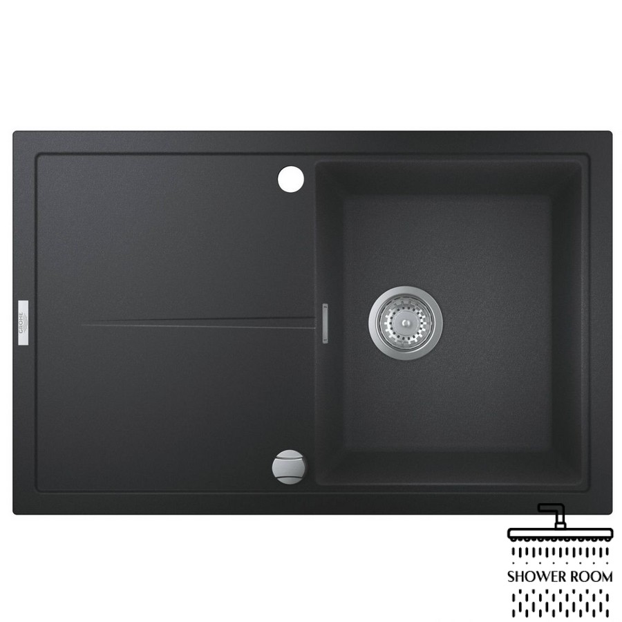 Мийка Grohe для кухні 780 x 500 мм, Granite Black (31639AP0)