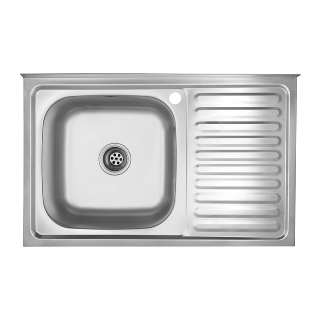 Кухонна мийка з нержавіючої сталі Kroner KRP Satin-5080L