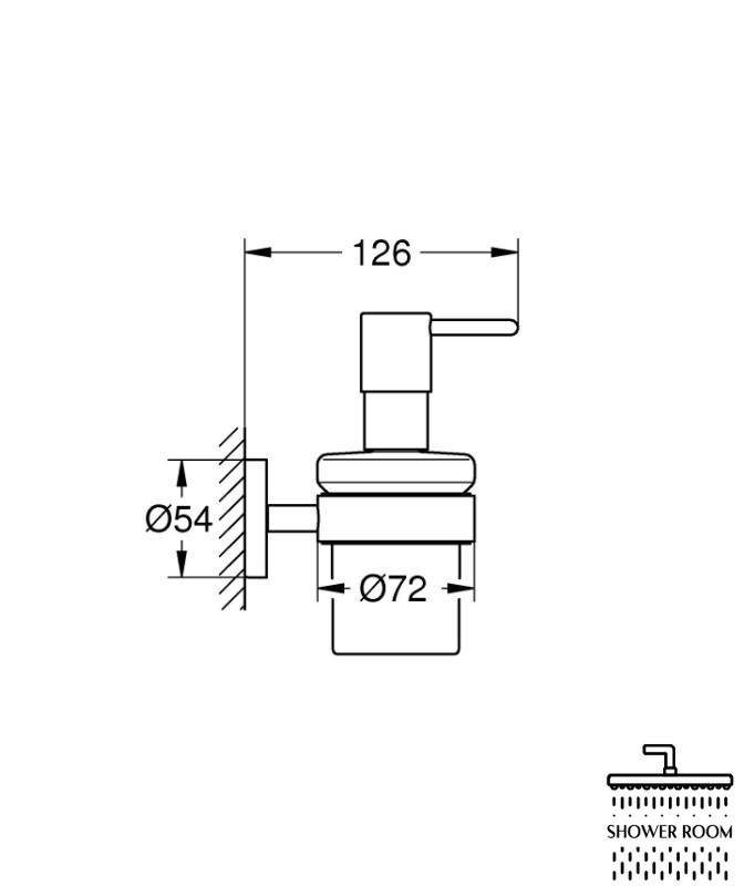 Дозатор для жидкого мыла с держателем Grohe QuickFix Start (411952430)