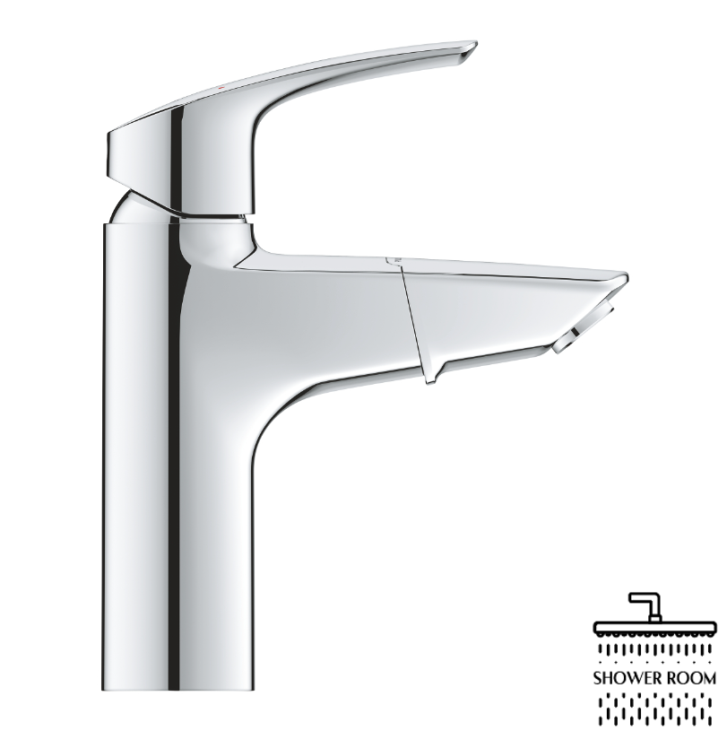 Змішувач одноважільний з висувним виливом для раковини Grohe Eurosmart New (23976003)