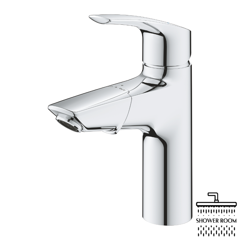 Смеситель однорычажный с выдвижным изливом для раковины Grohe Eurosmart New (23976003)