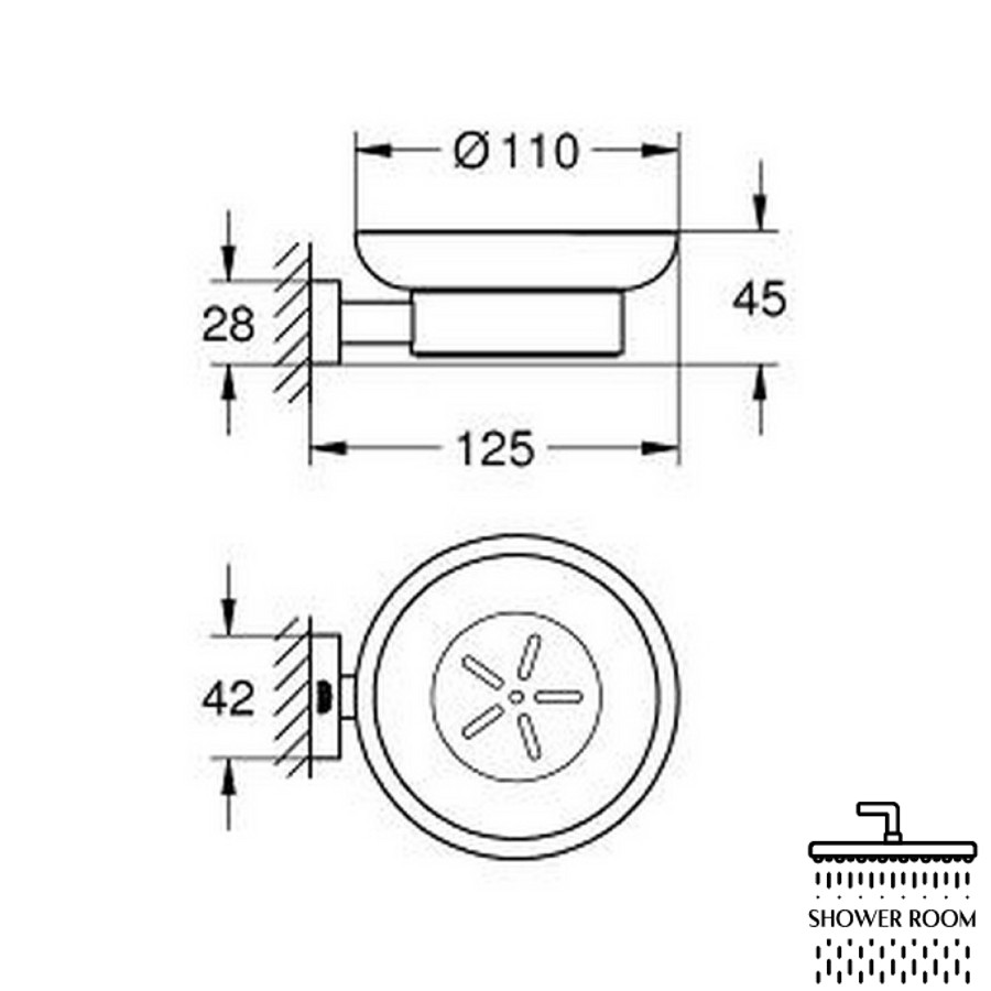 Мильниця Grohe Essentials Cube 40754001