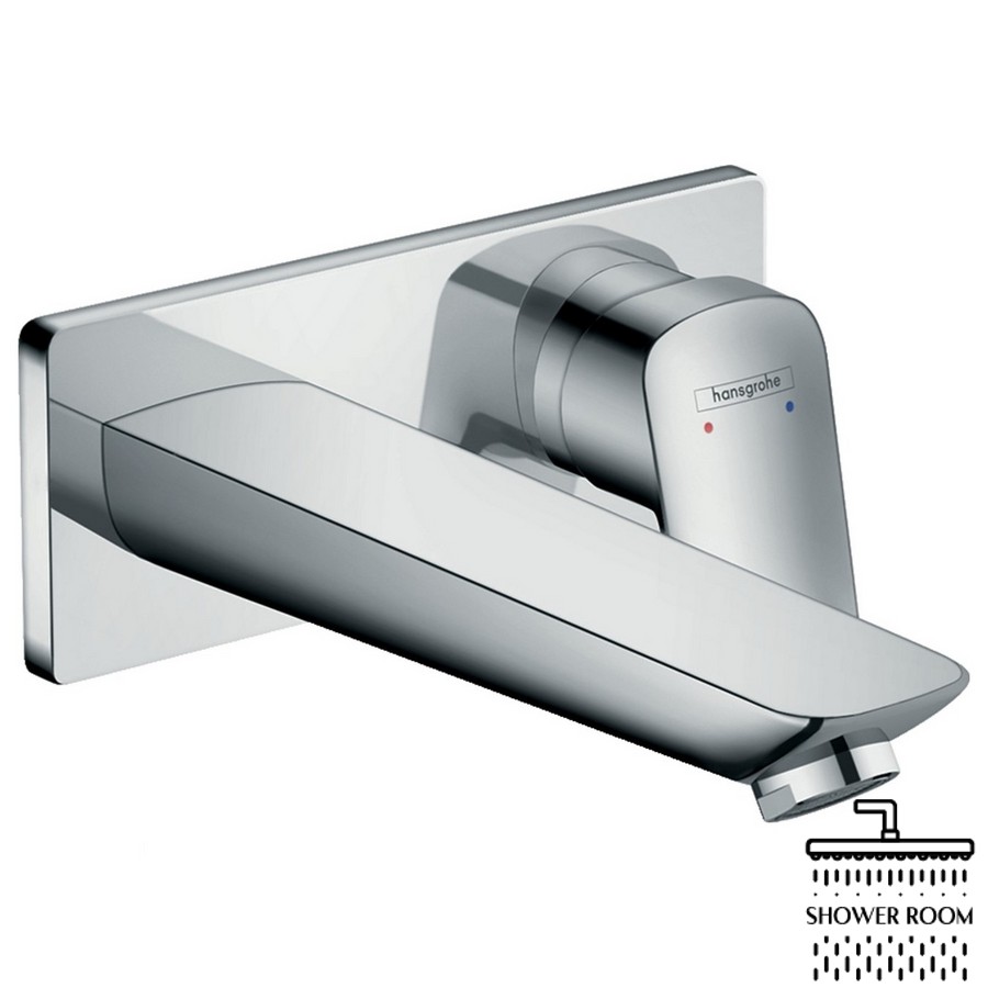 Змішувач для раковини, одноважильний прихованого монтажу HANSGROHE Logis 71220000, хром