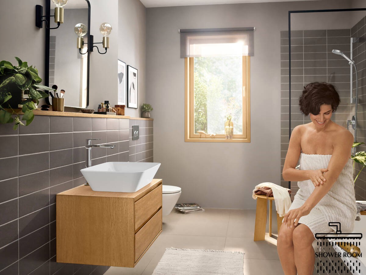 Змішувач для умивальника, HANSGROHE REBRIS E 240, CoolStart 72581000, хром