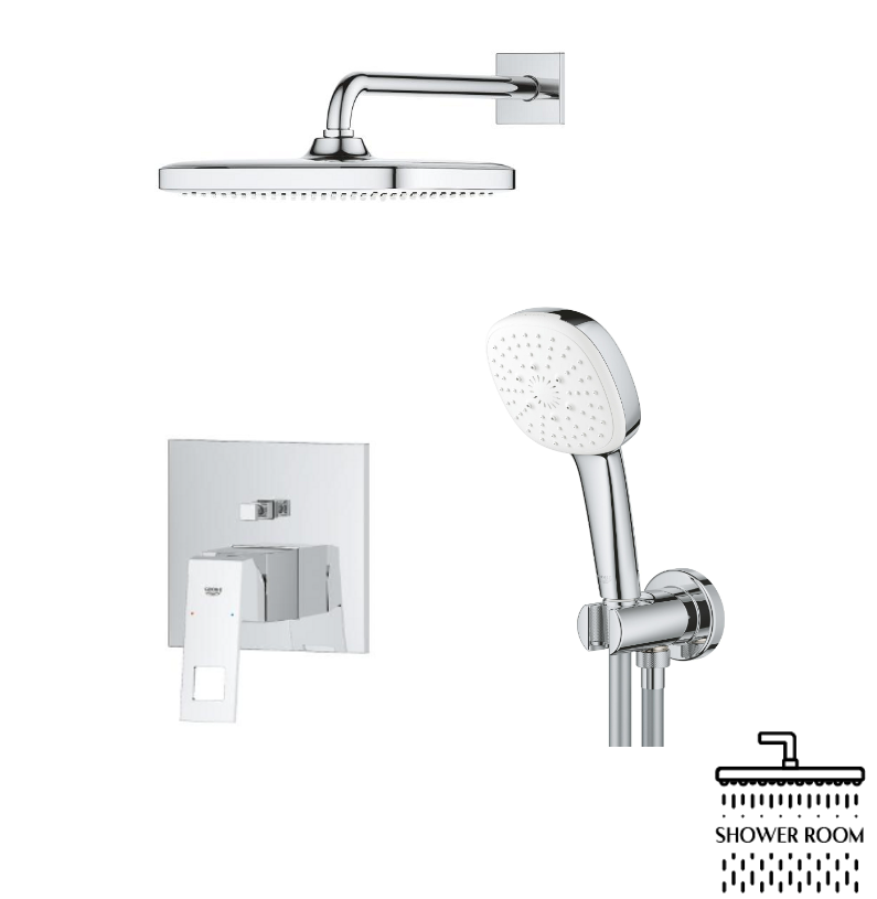 Душова система Grohe Eurocube прихованого монтажу з Tempesta Cube 110 UA25289000