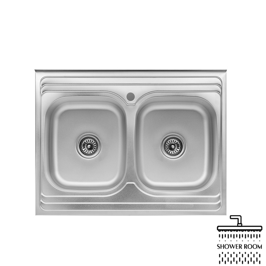 Кухонна мийка з нержавіючої сталі Kroner KRP Satin-6080Z
