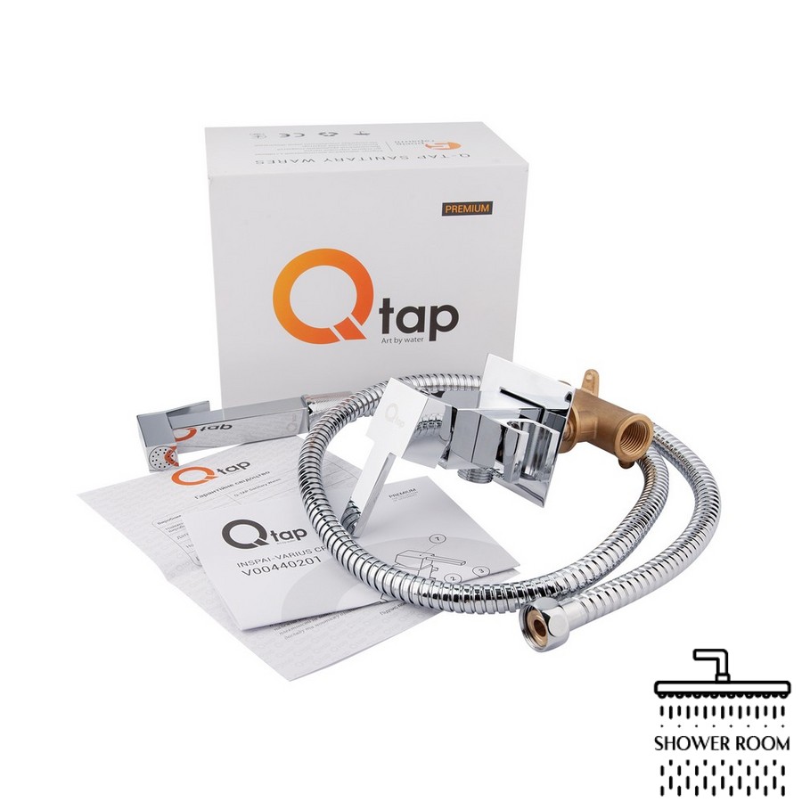 Набір для гігієнічного душу Qtap Inspai-Varius CRM V00440201