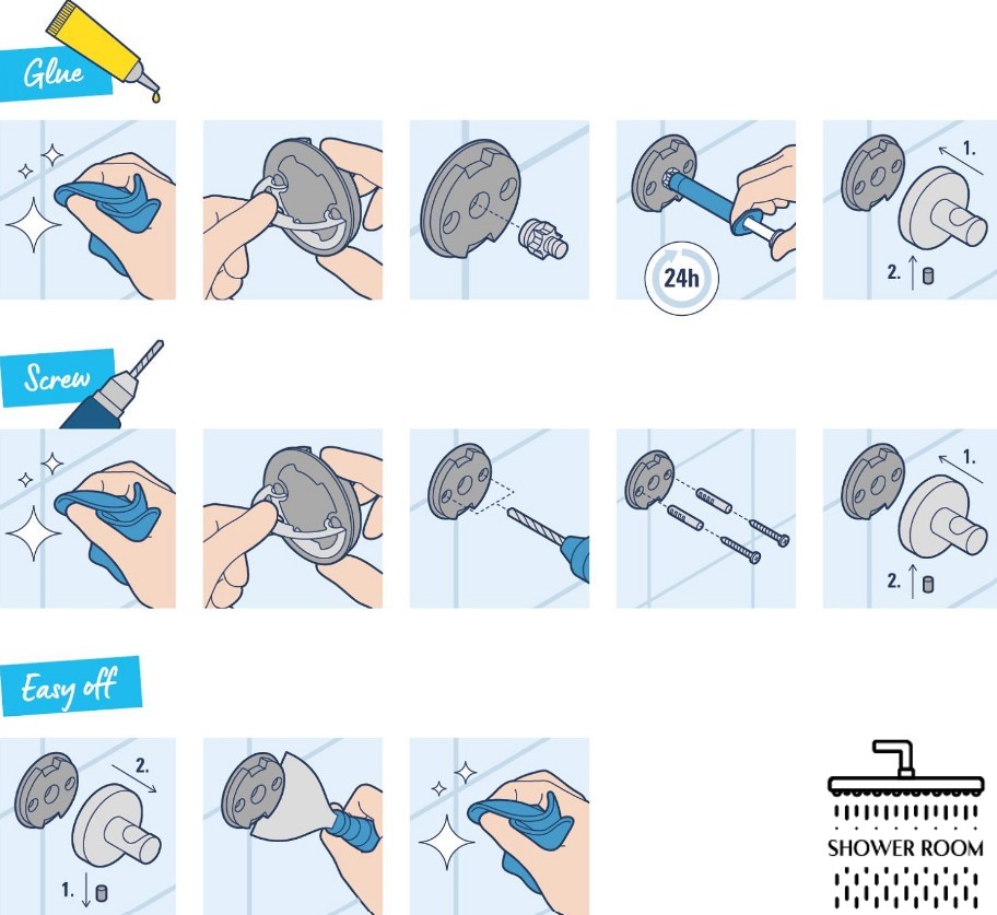 Тримач для банного рушника 450мм Grohe QuickFix Start Cube (40987000)