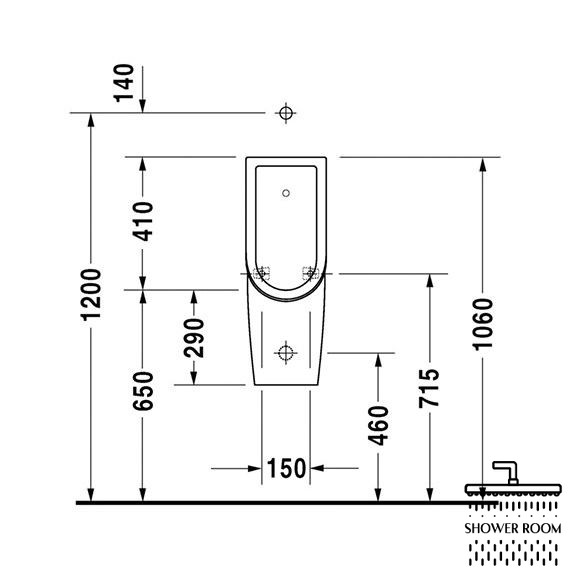 Урінал Duravit Starck 3, білий (0827250000)