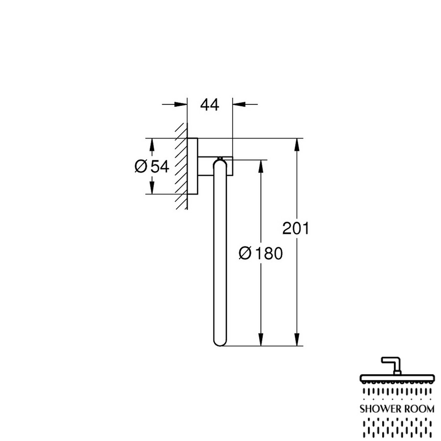 Тримач для рушника Grohe QuickFix Start 41174000