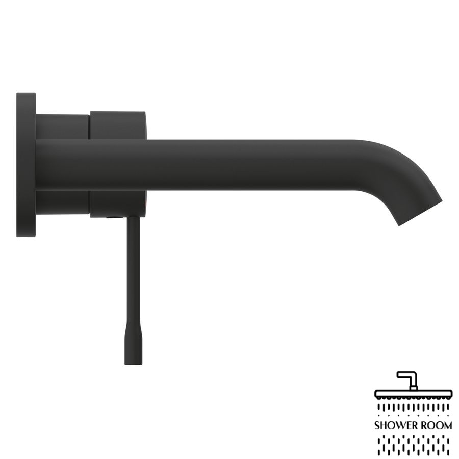 Змішувач для умивальника Grohe Essence M-Size, зовнішня частина, чорний матовий (29192KF1)