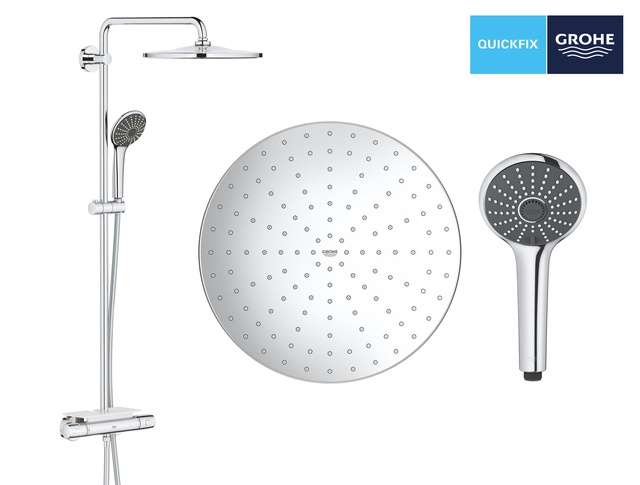 Душова система з термостатом для душа Grohe QuickFix Vitalio Joy Shower System 26401001