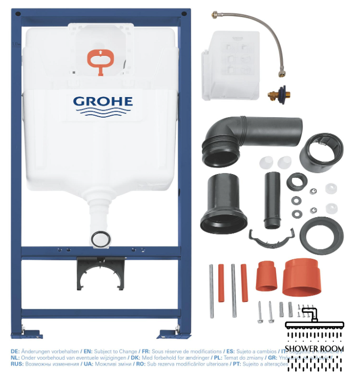 Комплект інсталяції Grohe Rapid SL 3-в-1 для унітазу, 1.13 м висота (38772SH0), білий альпійський