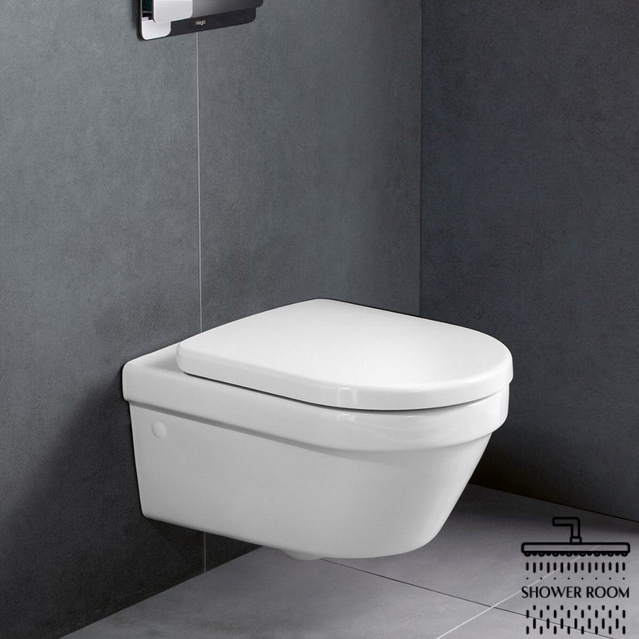 Набор 3в1 IMPRESE i8120 с унитазом Villeroy & Boch ARCHITECTURA 4694HR01, Slow closing (4694HR01+i8120)