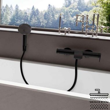 Змішувач для ванни, HANSGROHE VIVENIS 75420670,  чорний матовий