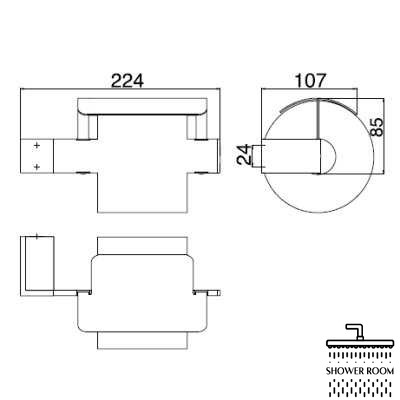 Тримач туалетного паперу Emco Liaison, хром (170000101)
