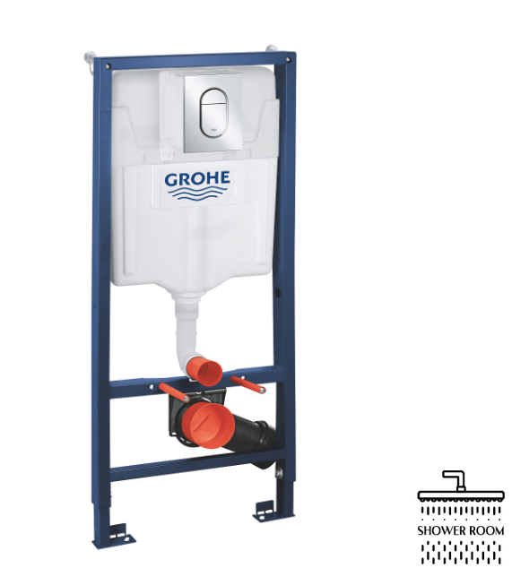 Комплект інсталяції 3в1 для унітазу Grohe Rapid SL (кнопка Arena Cosmopolitan S) (39504000)