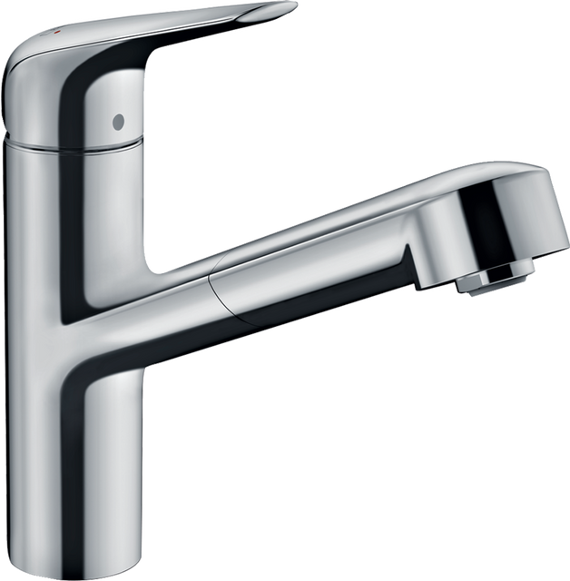 Змішувач для кухні, одноважільний, з висувним виливом, HANSGROHE M427-H150 71814000, хром