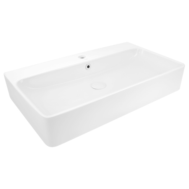 Раковина Qtap Nando 710х425х135 White з донним клапаном QT1211K427W