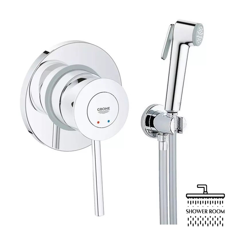 Набор для гигиенического душа Grohe BauClassic, хром (UA11104802)