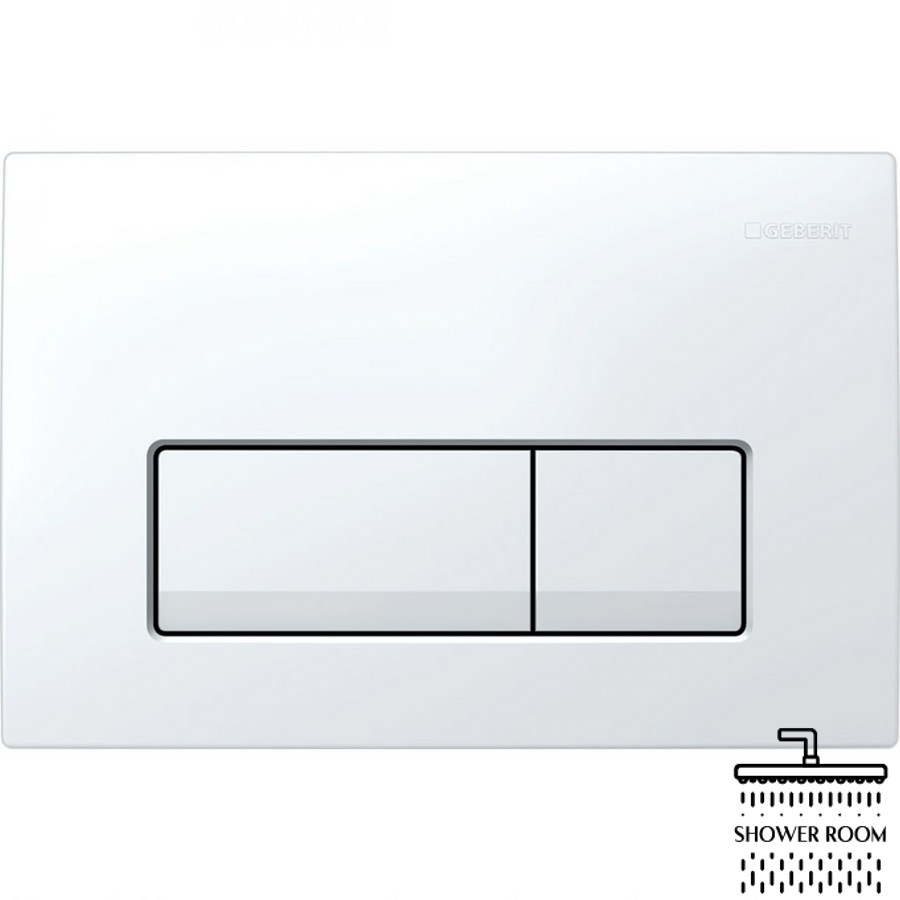 Комплект інсталяції Geberit Duofix з білою кнопкою та унітазом Q-tap Crow QT05335170W