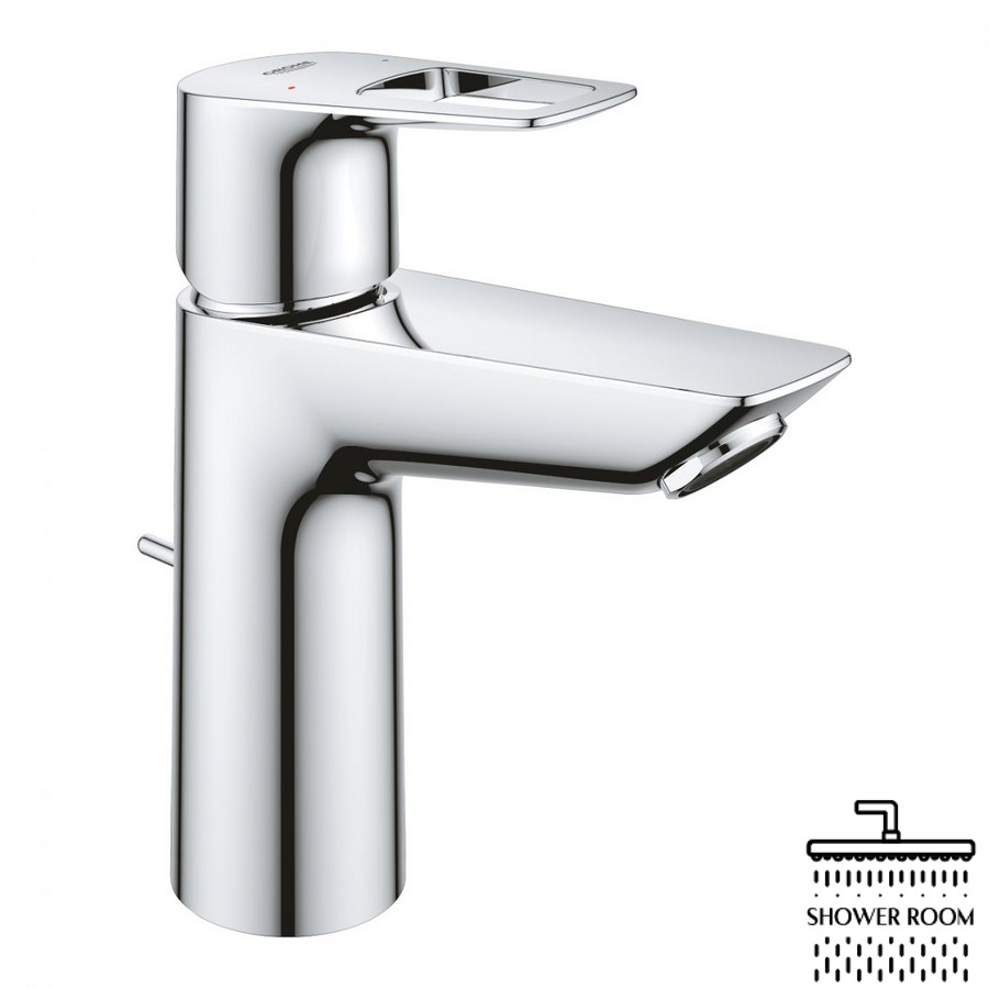 Смеситель для умывальника Grohe BauLoop New с донным клапаном M-Size (23762001)