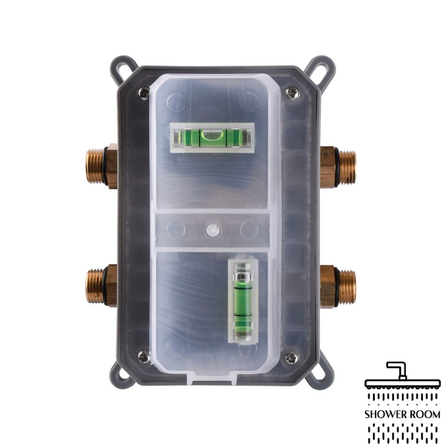 Душова система прихованого монтажу з термостатом Globus Lux SMART GLM-405-BB-TT, чорна