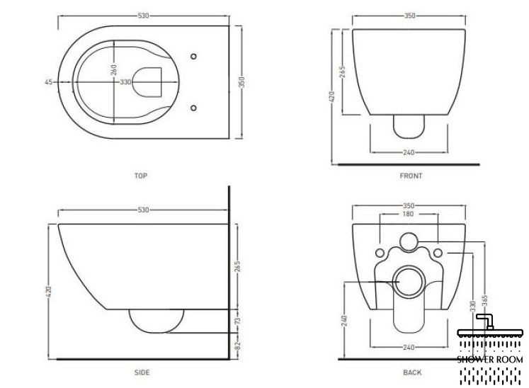 Унітаз підвісний Cielo Enjoy, з кришкою Soft-close, Talco (EJVSTL/CPVEJNEWFTL)