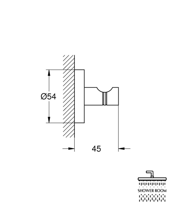 Гачок для банного халата Grohe QuickFix Start (411732430), чорний